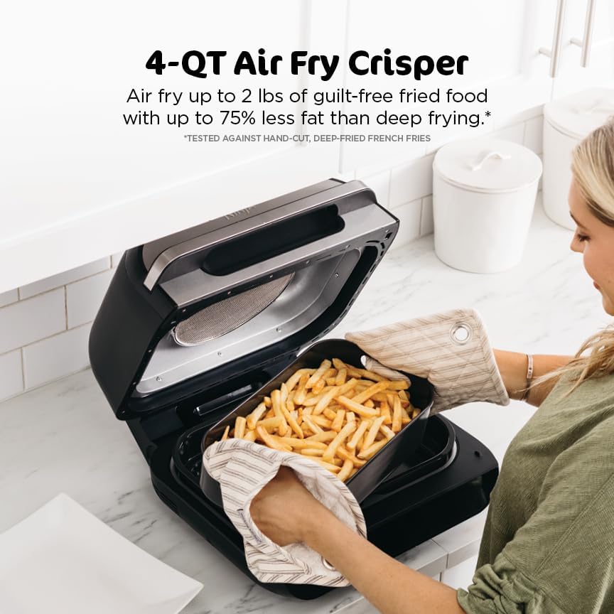 Ninja | Indoor Grill and Air Fryer| Foodi Smart XL | 6-in-1 Grill, Air Fry, Roast, Bake, Broil, Dehydrate & Crisp