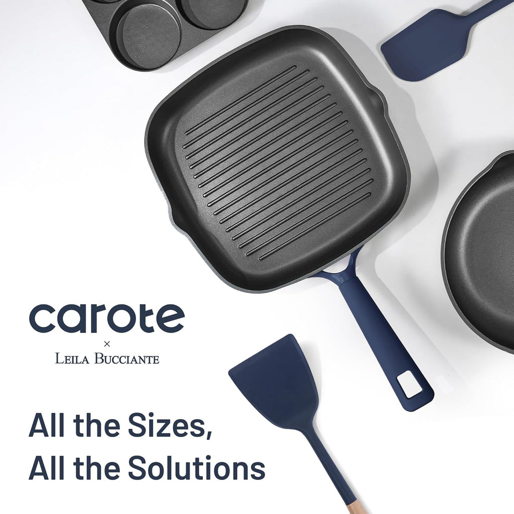 CAROTE 31PCS Pots and Pans Set, Nonstick Cookware Set Kitchen Non Stick Induction Titanium Cookware Non-toxic Granite Cooking set