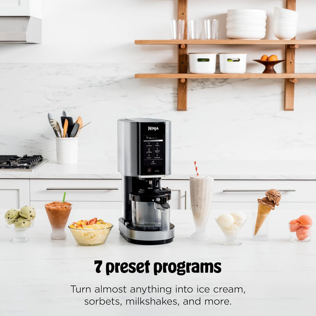 Ninja NC301 CREAMi Ice Cream Maker, for Gelato, Mix-ins, Milkshakes, Sorbet, Smoothie Bowls
