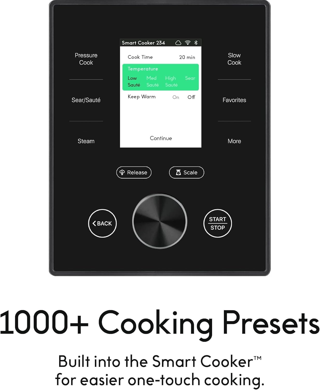 CHEF iQ Smart Pressure Cooker with WiFi and Built-in Scale - Easy-to-Use 10-in-1 Multicooker with 500+ Guided Recipes - Rice Cooker